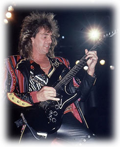Glenn Tipton with his Hamer Phantom A7 Vintage Roland Synthesizer Controller