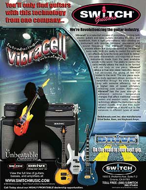 Switch Vibracell Guitar Advertising - 2004