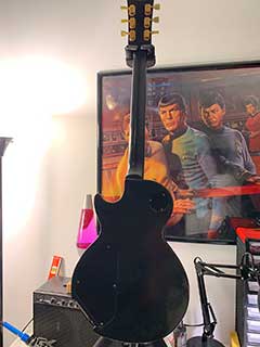 Bob Welch Black Les Paul Custom with Roland Electronics