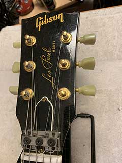 Bob Welch Black Les Paul Custom with Roland Electronics